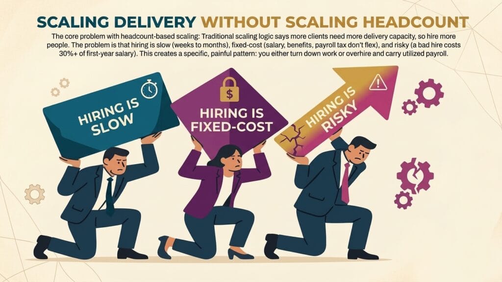 Scaling Delivery Without Scaling Headcount: How Agencies Use Dev Pods to Take on More Clients — Gemini Generated l4abhsl4abhsl4ab 1024x576