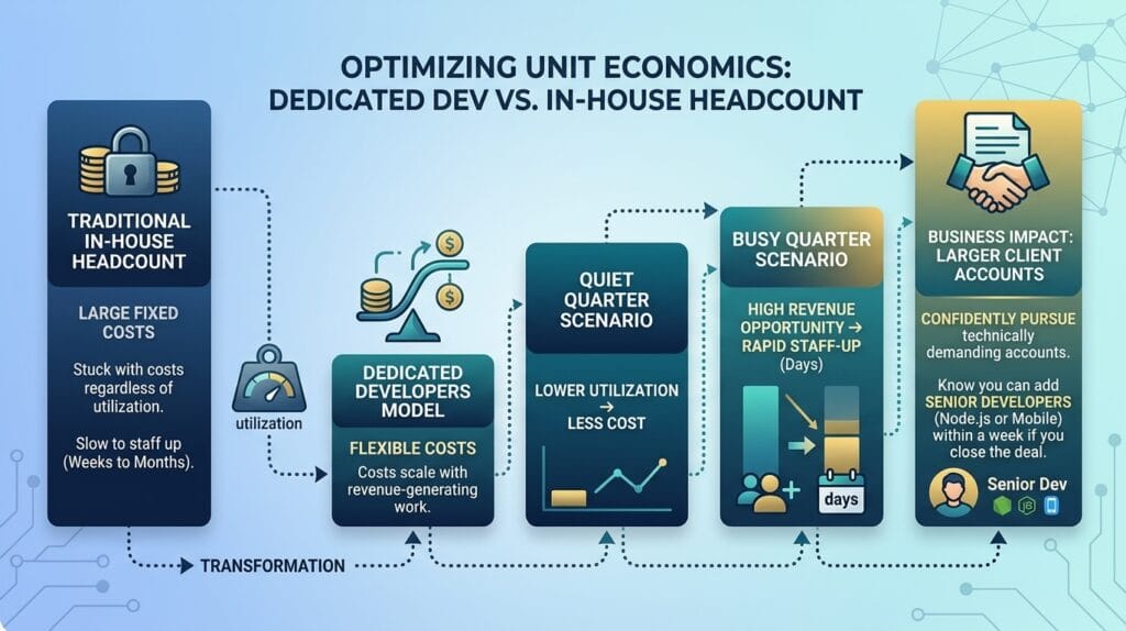 Scaling Delivery Without Scaling Headcount: How Agencies Use Dev Pods to Take on More Clients — Gemini Generated wpoixjwpoixjwpoi 1024x574